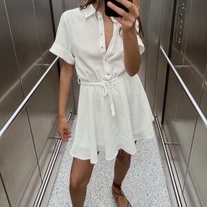 NWT Zara | Woven Belt Shirt Dress